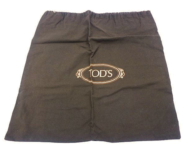 TOD'S トッズ ナイロン レザー ショルダーバッグ 中古  ブラウン 茶 ブランド 鞄 カジュアル レディース