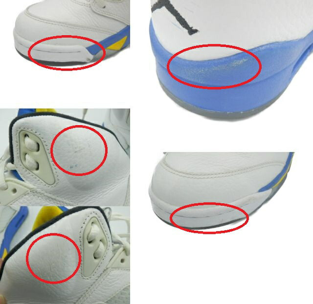 NIKE エアジョーダン 5 レトロ スニーカー 26.5 中古  ナイキ 136027-189 ハイカット 靴 AIR JORDAN ブランド 通勤