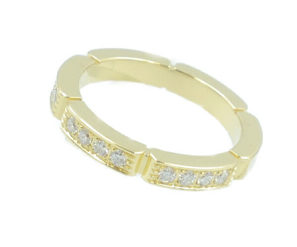 Cartier カルティエ K18 12Pダイヤ マイヨン パンテール リング 5号 中古  AU750 ゴールド 金 ブランド レディース ダイヤモンド 指輪