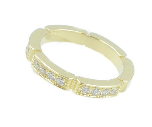 Cartier カルティエ K18 12Pダイヤ マイヨン パンテール リング 5号 中古  AU750 ゴールド 金 ブランド レディース ダイヤモンド 指輪