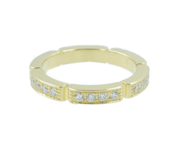 Cartier カルティエ K18 12Pダイヤ マイヨン パンテール リング 5号 中古  AU750 ゴールド 金 ブランド レディース ダイヤモンド 指輪