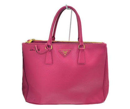 PRADA プラダ サフィアーノ ガレリア レザー トートバッグ 中古  ピンク ブランド 鞄 レディース おしゃれ