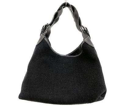 miu miu ミュウミュウ ロゴ ハンドバッグ 中古  ブラック 黒 レディース ブランド 鞄