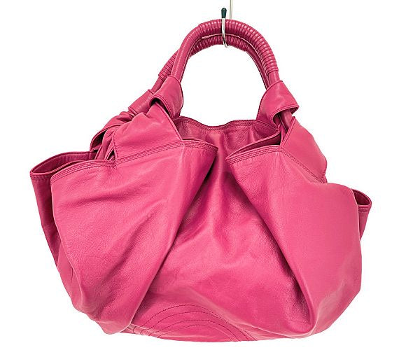 LOEWE ロエベ ナッパアイレ ハンドバッグ 中古  ピンク レザー ブランド レディース 鞄 おしゃれ