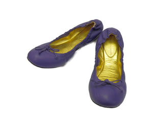 BOTTEGA VENETA レザー バレエ シューズ 36 (約23.0) 中古  ボッテガヴェネタ 本革 靴 リボン ブランド レディース ダンス
