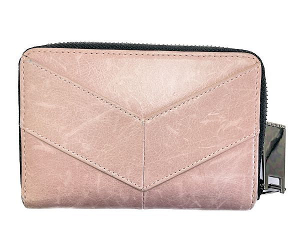 DIESEL ディーゼル レザー ラウンドファスナー 財布 中古  ピンク ウォレット ブランド レディース おしゃれ