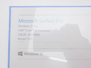 未開封品 Microsoft Surface Pro 1796 FNA-00014 中古  windows10 タブレット Core i5 4GB SSD 128GB 12.3インチ ワイド