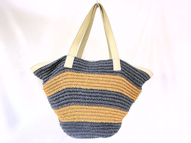 BURBERRY BLUE LABEL バーバリー ブルーレーベル カゴバッグ 中古  トートバッグ 鞄 ブランド レディース 夏物