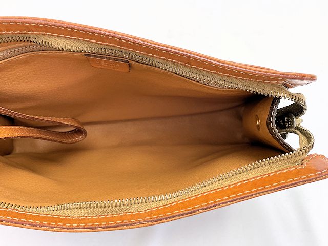 CELINE セリーヌ マカダム セカンドバッグ 中古  ブラウン PVC レザー レディース 鞄 ブランド おしゃれ