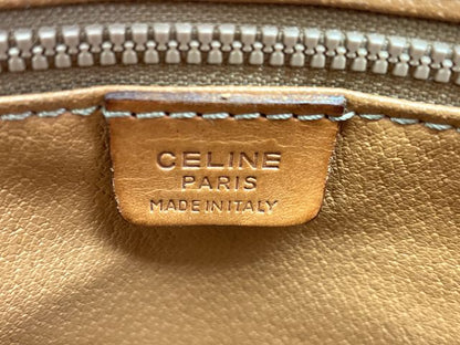 CELINE セリーヌ マカダム セカンドバッグ 中古  ブラウン PVC レザー レディース 鞄 ブランド おしゃれ