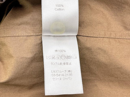 CELINE セリーヌ コットン シャツ 36 中古  2 ON79/2891 フィービー期 長袖 Sサイズ 綿 ベージュ レディース