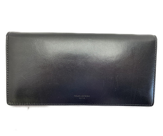 PELLE MORBIDA ペッレモルビダ 二つ折り長財布 中古  ブラック 黒 メンズ レザー 本革 ウォレット