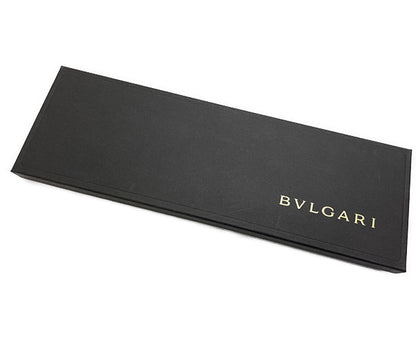 BVLGARI ブルガリ セブンフォールド シルク ネクタイ 中古  チェック 絹 100％ ブラック 黒 メンズ ビジネス ブランド