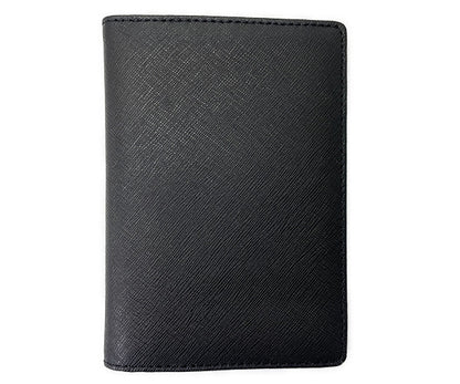 ARMANI COLLEZIONI アルマーニ コレツィオーニ パスポート カバー 中古  ホルダー レザー ブラック 黒 メンズ ブランド