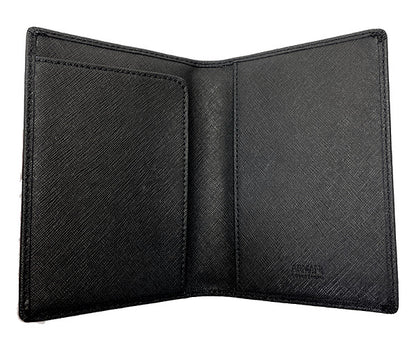 ARMANI COLLEZIONI アルマーニ コレツィオーニ パスポート カバー 中古  ホルダー レザー ブラック 黒 メンズ ブランド