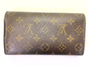 LOUIS VUITTON モノグラム ポシェット ポルト モネ クレディ M61725 中古  TH0081 二つ折り 長財布 ウォレット ブランド ユニセックス