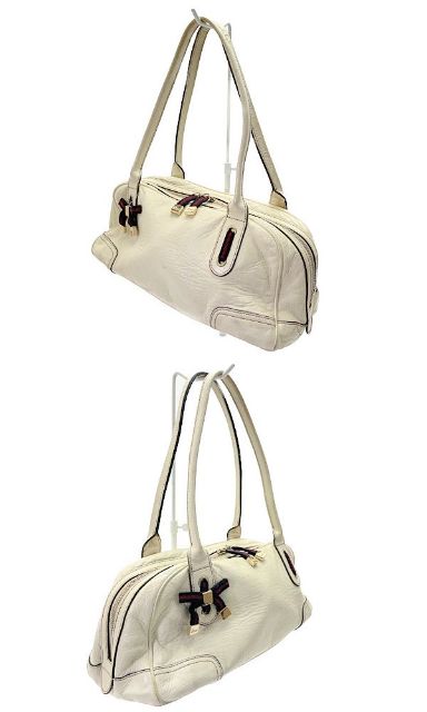 GUCCI グッチ プリンシー ミニ ボストンバッグ 中古  161720 001013 アイボリー 鞄 ブランド レディース