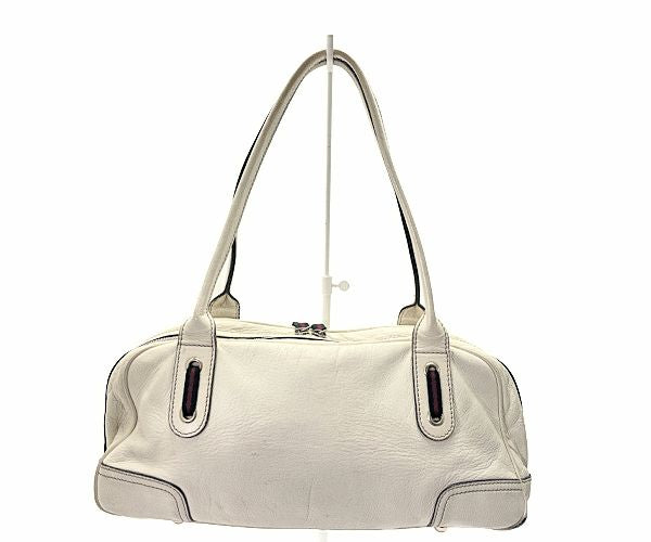 GUCCI グッチ プリンシー ミニ ボストンバッグ 中古  161720 001013 アイボリー 鞄 ブランド レディース