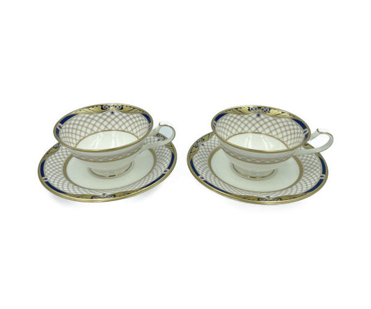 未使用品 ノリタケ ハイアニスポート カップ＆ソーサー ペア 中古  HYANNIS PORT 洋食器 ブランド おしゃれ 磁器 ティー 紅茶