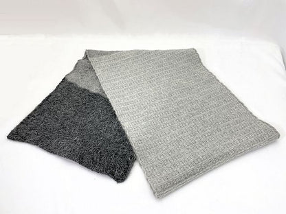 Chloe クロエ ウール混 マフラー 中古  グレー 冬物 レディース アンゴラ ブランド おしゃれ