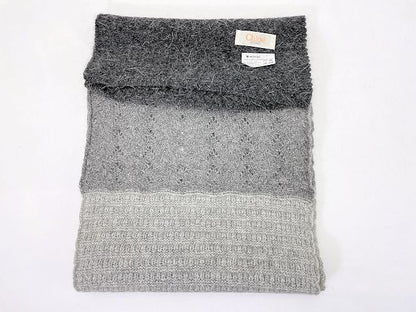Chloe クロエ ウール混 マフラー 中古  グレー 冬物 レディース アンゴラ ブランド おしゃれ