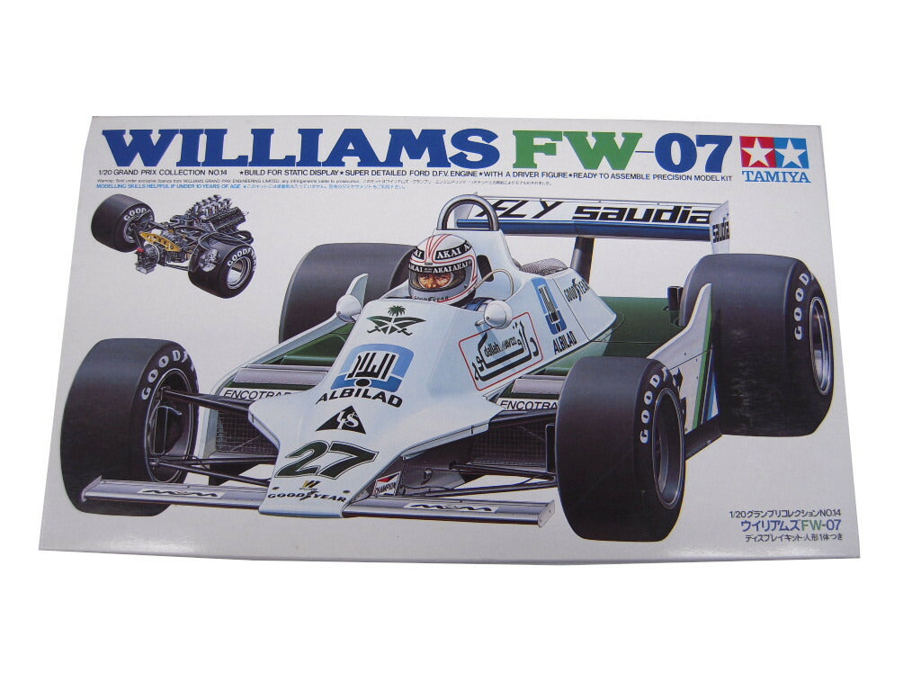 TAMIYA WILLIAMS FW-07 1/20 中古  タミヤ ウィリアムズ レーシングカー 車模型 プラモデル