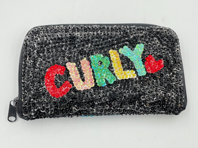 Curly Collection カーリーコレクション スパンコール ラウンドファスナー 長財布 中古  キャラクター マリちゃん ウォレット レア 希少 レディース