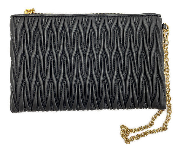 miu miu ミュウミュウ マテラッセ クラッチバッグ 中古  ポーチ ミニ ブラック 黒 レディース ブランド おしゃれ
