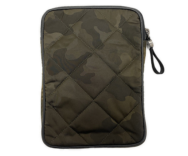MONCLER モンクレール ナイロン iPadケース 中古  迷彩 カモフラージュ メンズ タブレットケース ポーチ