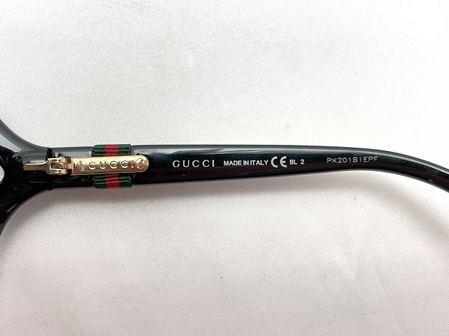 GUCCI グッチ GG3658/F/S D28ED アジアンフィットモデル サングラス 中古  ブラック 黒 レディース ブランド スクエア おしゃれ