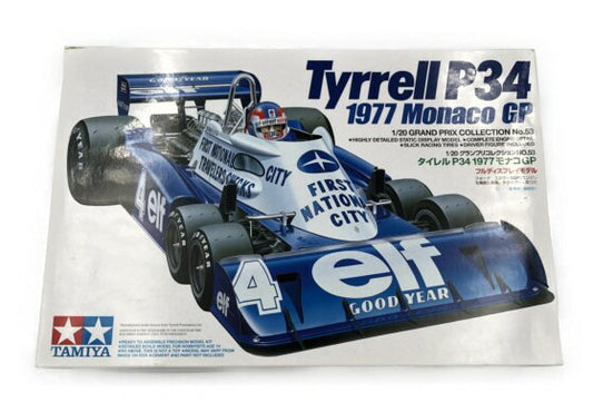 未使用品 TAMIYA 1/20 グランプリコレクション NO.53 タイレル P34 1977 モナコ GP プラモデル 中古 未組み立て タミヤ フルディスプレイモデル 車 乗り物 ホビー