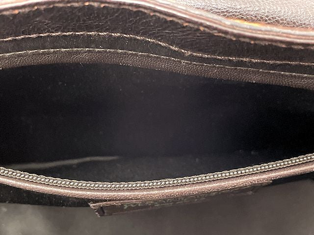 Yves Saint Laurent イヴサンローラン ハラコ ハンドバッグ 中古  レオパード ヒョウ柄 ブラウン ブランド レディース 鞄
