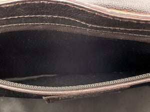 Yves Saint Laurent イヴサンローラン ハラコ ハンドバッグ 中古  レオパード ヒョウ柄 ブラウン ブランド レディース 鞄