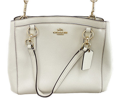 COACH コーチ ミネッタ クロスボディ 中古  F57847 2way ハンドバッグ ショルダーバッグ ホワイト 白
