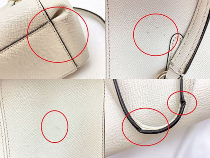 COACH コーチ ミネッタ クロスボディ 中古  F57847 2way ハンドバッグ ショルダーバッグ ホワイト 白