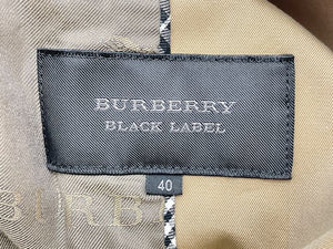 BURBERRY BLACK LABEL バーバリー ブラックレーベル コットン トレンチコート 40 中古  Lサイズ レディース ベージュ ブランド アウター おしゃれ
