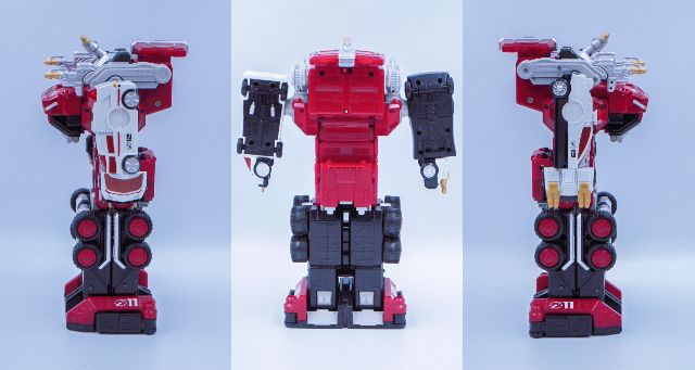 バンダイ 緊急轟轟合体 DX サイレンビルダー 中古  BANDAI 轟轟戦隊ボウケンジャー 消防車 パトカー 救急車 ロボ