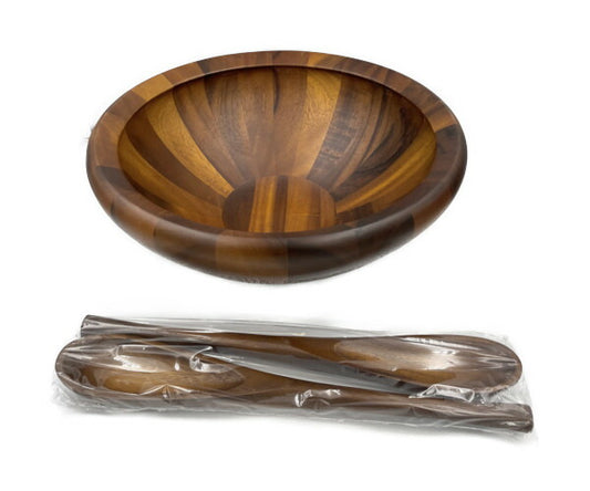 未使用品 DANSK 木製 サラダボウル 830622 中古  ダンスク 洋食器 大きめ サービングスプーン 取り分けスプーン
