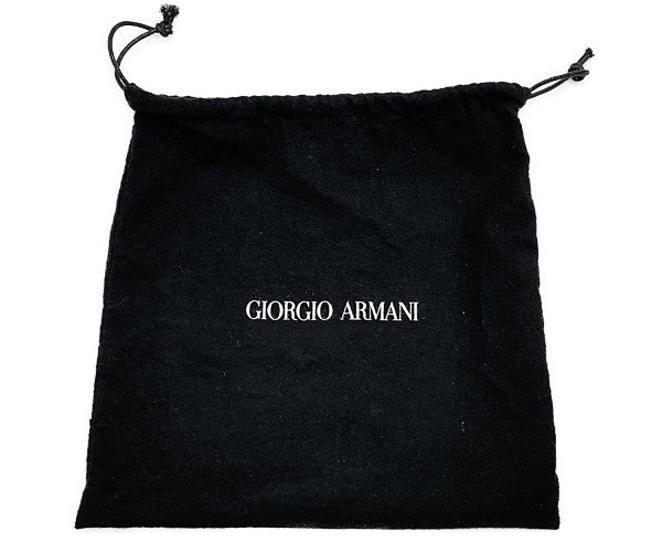 GIORGIO ARMANI ジョルジオアルマーニ レザー ショルダーバッグ 中古  ブラック 黒 ミニ 鞄 レディース おしゃれ ブランド