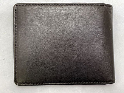 DIESEL ディーゼル HIRESH 二つ折り財布 中古  スタッズ 焦げ茶 ダークブラウン ウォレット メンズ ブランド