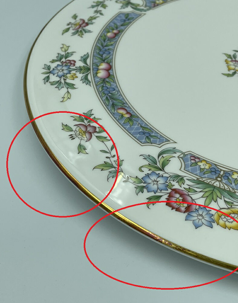未使用品 ロイヤルウースター ケーキプレート 中古  Royal Worcester デザート 皿 ブランド おしゃれ 花柄 フラワー