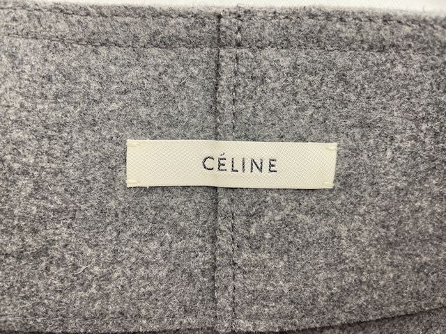 CELINE セリーヌ ウール ラップスカート 34 中古  2 2P96/360A 巻きスカート グレー フィービー期 Sサイズ