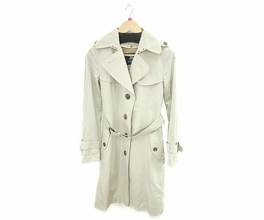 BURBERRY LONDON バーバリー ロンドン シングル トレンチコート 38 中古  ベージュ Mサイズ レディース アウター ブランド