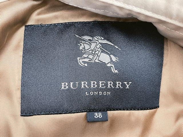 BURBERRY LONDON バーバリー ロンドン シングル トレンチコート 38 中古  ベージュ Mサイズ レディース アウター ブランド