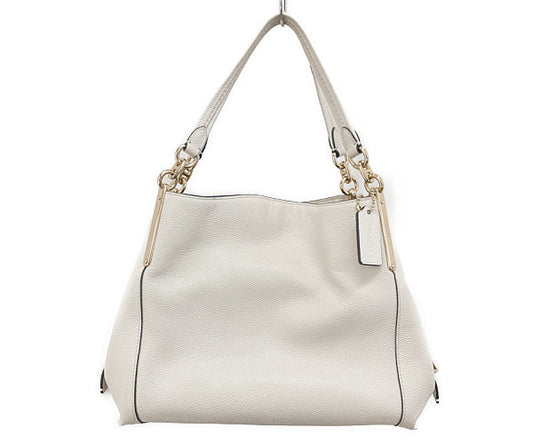 COACH コーチ ダルトン レザー ハンドバッグ 中古  73546 ホワイト アイボリー 鞄 ブランド レディース おしゃれ