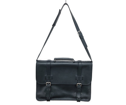 COACH コーチ レザー ブリーフケース 中古  5325 ビジネスバッグ 通勤 通学鞄 ブラック 黒 メンズ ブランド