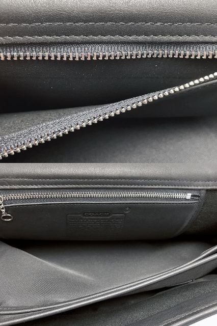 COACH コーチ レザー ブリーフケース 中古  5325 ビジネスバッグ 通勤 通学鞄 ブラック 黒 メンズ ブランド