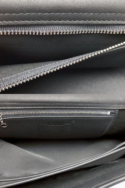 COACH コーチ レザー ブリーフケース 中古  5325 ビジネスバッグ 通勤 通学鞄 ブラック 黒 メンズ ブランド