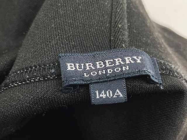 BURBERRY LONDON バーバリー ロンドン パーカー 140A 中古 140cm キッズ 男の子 チェック グレー ブランド トップス