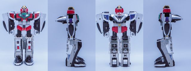 ジャンク品 バンダイ 未来戦隊タイムレンジャー ３Ｄフォーメーション DXタイムロボ 中古  BANDAI スーパー戦隊 α β タイムジェットγ 合体ロボ メカ